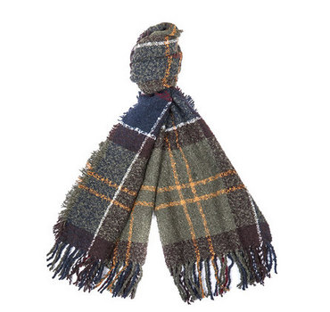 L17 Tartan Boucle Scarf