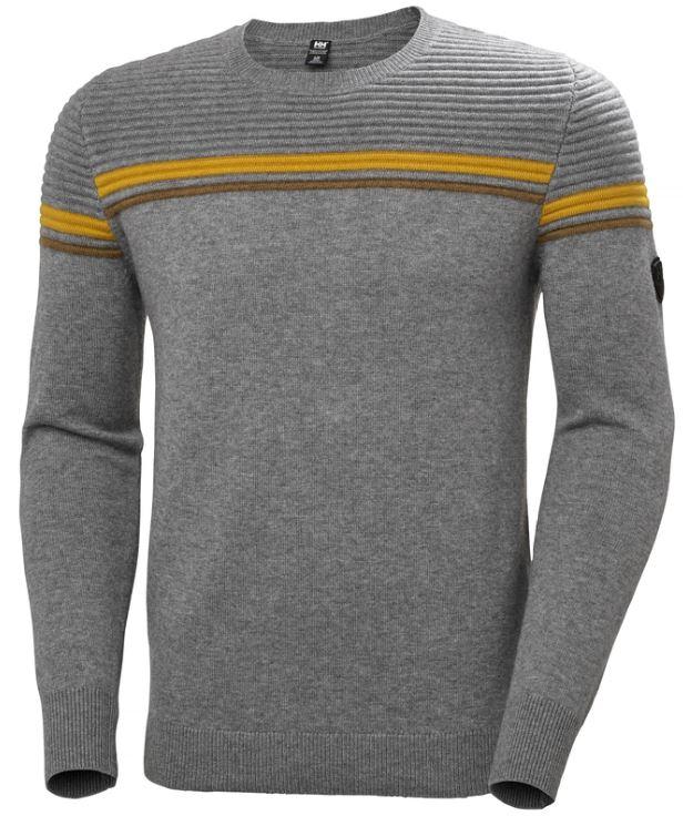 M23 Carv Knitted Sweater: 949/GREYMEL