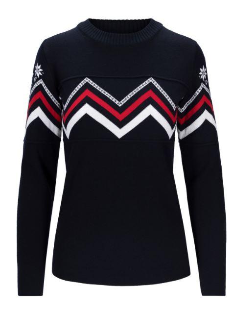 L22 Mount Shimmer Sweater: C/NVY/WHT/RASP
