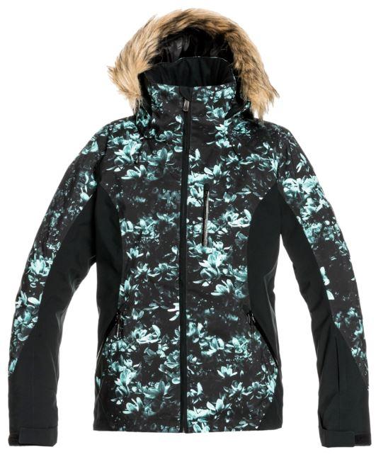 Roxy Ladies 2022 Jet Ski Premium Snow Jacket : KVJ1/TRUEBLKAKIO