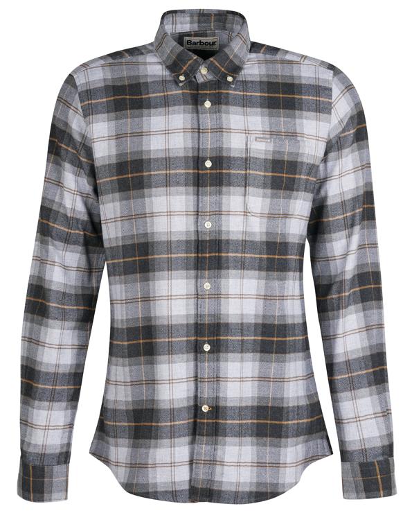 m22 -Barbour Men's Kyeloch Tailored Shirt : TN86/GRYSTN