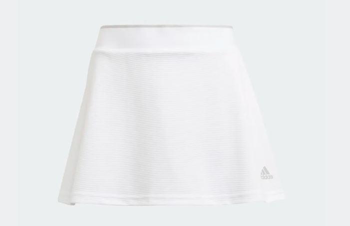 L22 Club Tennis Skirt: WHT/GREY