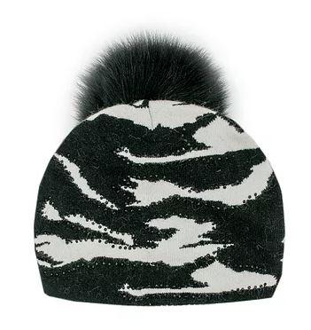 L22 Camo  Hat W/fox Pom