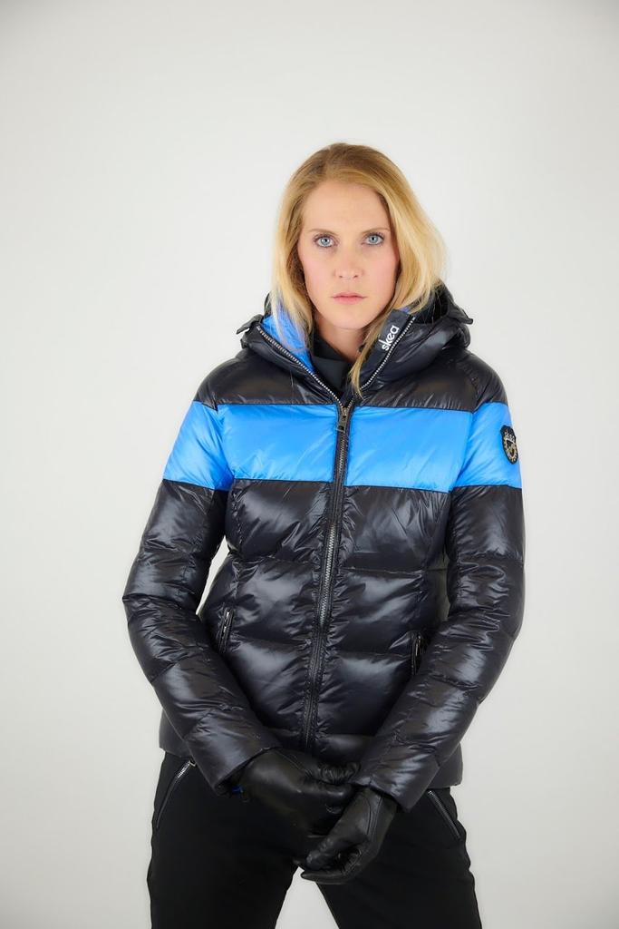 L22 Skea Elle Stripe Down Jacket