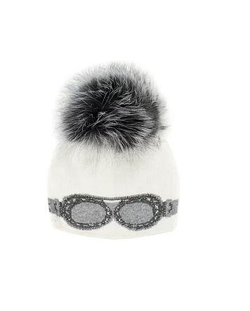 Jg25 Sunglass Knot Hat W Fur Pom