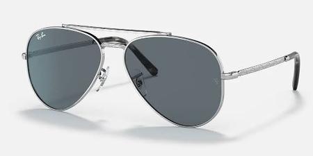 New Aviator Silver W Blue