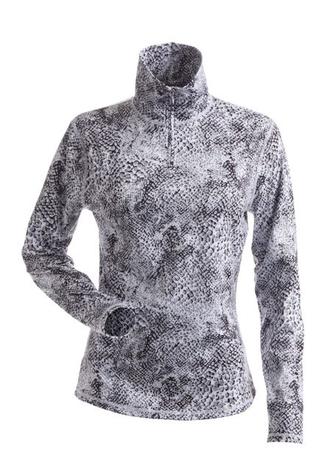 L25 Leopard Zip T-neck